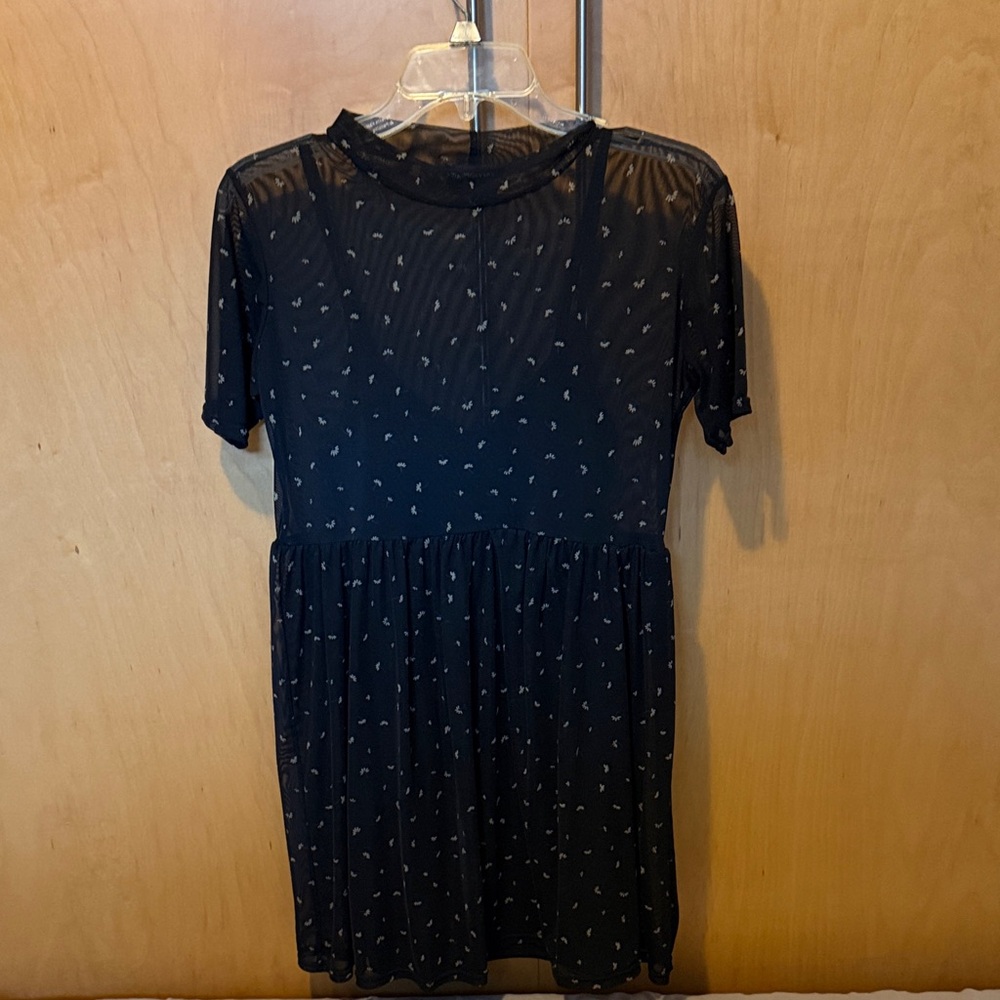 Kohl's Black Dress with Subtle Pattern
